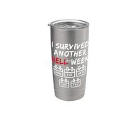 I Survived Another Hell of a W unny Sarcastic Weekend Gobelet isotherme en acier inoxydable double paroi