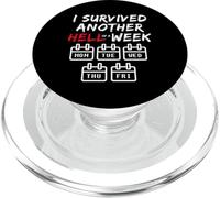 I Survived Another Hell of a W unny Sarcastic Weekend PopSockets PopGrip pour MagSafe