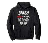 I Survived Another Hell of a W unny Sarcastic Weekend Sweat à Capuche