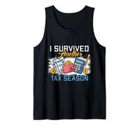 I Survived Another Tax Season Comptable Jour des impôts Débardeur