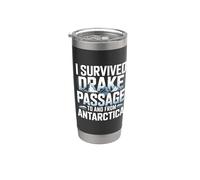 I Survived Drake Passage To From Antarctia Survivor Gobelet isotherme en acier inoxydable double paroi