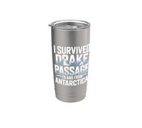 I Survived Drake Passage To From Antarctia Survivor Gobelet isotherme en acier inoxydable double paroi