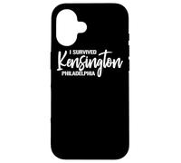 I Survived Kensington Philadelphia Pennsylvanie Coque pour iPhone 16