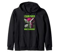 I Survived Knee Surgery Fun Men Patient Recovery Sweat à Capuche