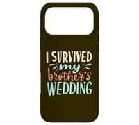 I Survived My Brother's Wedding Humour Marriage Celebration Coque pour iPhone 17 Pro Max