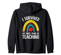 I Survived My First Year of Teaching Elementary Teacher Sweat à Capuche