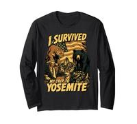 I Survived My Trip to Yosemite Funny Tourist Souvenir Manche Longue