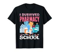 I Survived Pharmacy School Funny Pharmacien Student Tech T-Shirt