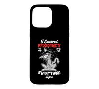 I Survived Residency Black Cat Residency Médecins de Remise des diplômes Coque pour iPhone 15 Pro Max