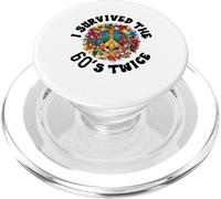 I Survived The 60s Sixties Twice 70th Birthday 60th Funny PopSockets PopGrip pour MagSafe