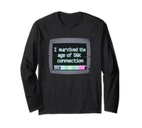 I Survived The Age of 56k Connection: Funny Dial-Up PC Humor Manche Longue