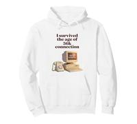 I Survived The Age of 56k Connection: Funny Dial-Up PC Humor Sweat à Capuche