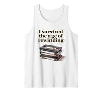 I Survived The Age of Rewinding: Funny Retro Cassette Humor Débardeur