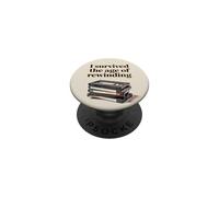 I Survived The Age of Rewinding: Funny Retro Cassette Humor PopSockets PopGrip Adhésif