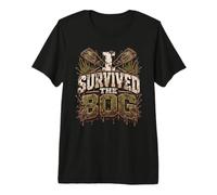 I Survived The Bogs en apnée dans Les tourbières T-Shirt Haut de Gamme