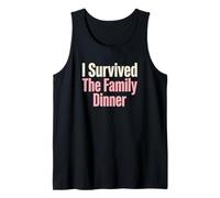 I Survived The Family Dinner Sarcastique Relative Humour Débardeur