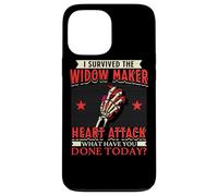 I Survived The Widow Maker Crise Cardiaque Arrestation Cardiaque Coque pour iPhone 13 Pro Max