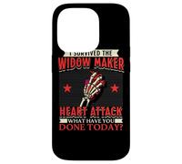 I Survived The Widow Maker Crise Cardiaque Arrestation Cardiaque Coque pour iPhone 14 Pro