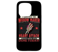 I Survived The Widow Maker Crise Cardiaque Arrestation Cardiaque Coque pour iPhone 15 Pro