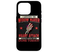 I Survived The Widow Maker Crise Cardiaque Arrestation Cardiaque Coque pour iPhone 16 Pro