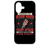 I Survived The Widow Maker Crise Cardiaque Arrestation Cardiaque Coque pour iPhone 17
