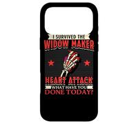 I Survived The Widow Maker Crise Cardiaque Arrestation Cardiaque Coque pour iPhone 17 Pro Max