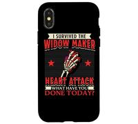 I Survived The Widow Maker Crise Cardiaque Arrestation Cardiaque Coque pour iPhone X/XS