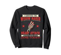 I Survived The Widow Maker Crise Cardiaque Arrestation Cardiaque Sweatshirt