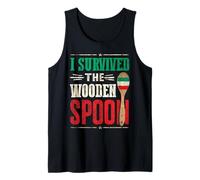 I Survived The Wooden Spoon Funny Italian Spoon Débardeur