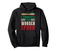 I Survived The Wooden Spoon Funny Italian Spoon Sweat à Capuche