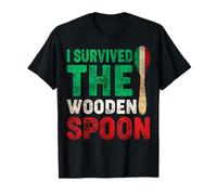 I Survived The Wooden Spoon Funny Italian Spoon T-Shirt