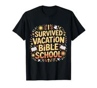 I Survived Vacation Bible School Église du Camp de Foi |- T-Shirt
