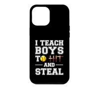 I Teach Boys to Hit and Steal | Cadeaux de Softball Coque pour iPhone 12 Pro Max