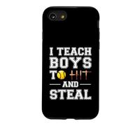 I Teach Boys to Hit and Steal | Cadeaux de Softball Coque pour iPhone SE (2020) / 7/8