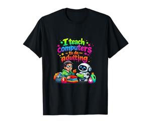 I Teach Computers to Do Adulting Programmer Humour T-Shirt
