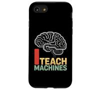 I Teach Machine Funny AI Brain Code Neural Code Logique Trainer Coque pour iPhone SE (2020) / 7 / 8