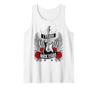 I Teach Rock Stars Rock&Roll Guitare électrique Professeur de musique Débardeur