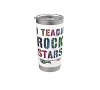 I TEACH ROCKSTARS Teacher Bande éducative pour enseignant 1re 2e 3e année Gobelet isotherme en acier inoxydable double paroi