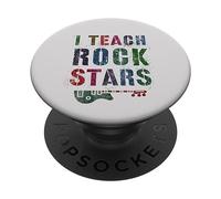 I Teach ROCKSTARS Teacher Bande éducative pour Enseignant 1re 2e 3e année PopSockets PopGrip Adhésif
