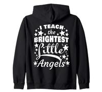I Teach The Brightest Little Angels: Sunday School Teacher Sweat à Capuche