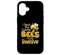 I Teach The Cute Bees in The Beehive Kindergarten Teacher Coque pour iPhone 16