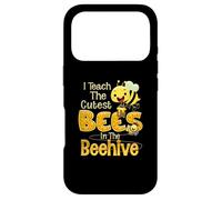 I Teach The Cute Bees in The Beehive Kindergarten Teacher Coque pour iPhone 17 Pro