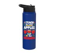 I Teach the Cutest Apples in the Orchard Cute Fall Teacher Stainless Steel Insulated Water Bottle