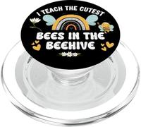 I Teach The Cutest Bees in The Bee Hive Teacher Kindergarten PopSockets PopGrip pour MagSafe