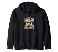I Teach The Cutest Bees In The Beehive Maternelle |- Sweat à Capuche