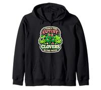 I Teach The Cutest Clovers in Patch St Patrick Day Teacher Sweat à Capuche