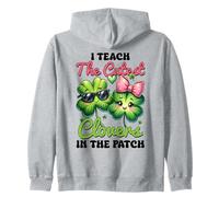 I Teach The Cutest Clovers in The Patch Teacher St Patrick Sweat à Capuche