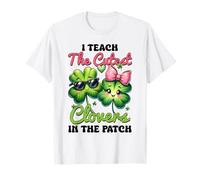 I Teach The Cutest Clovers in The Patch Teacher St Patrick T-Shirt
