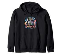 I Teach The Cutest Little Seahorses Teacher Sweat à Capuche