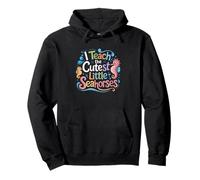 I Teach The Cutest Little Seahorses Teacher Sweat à Capuche